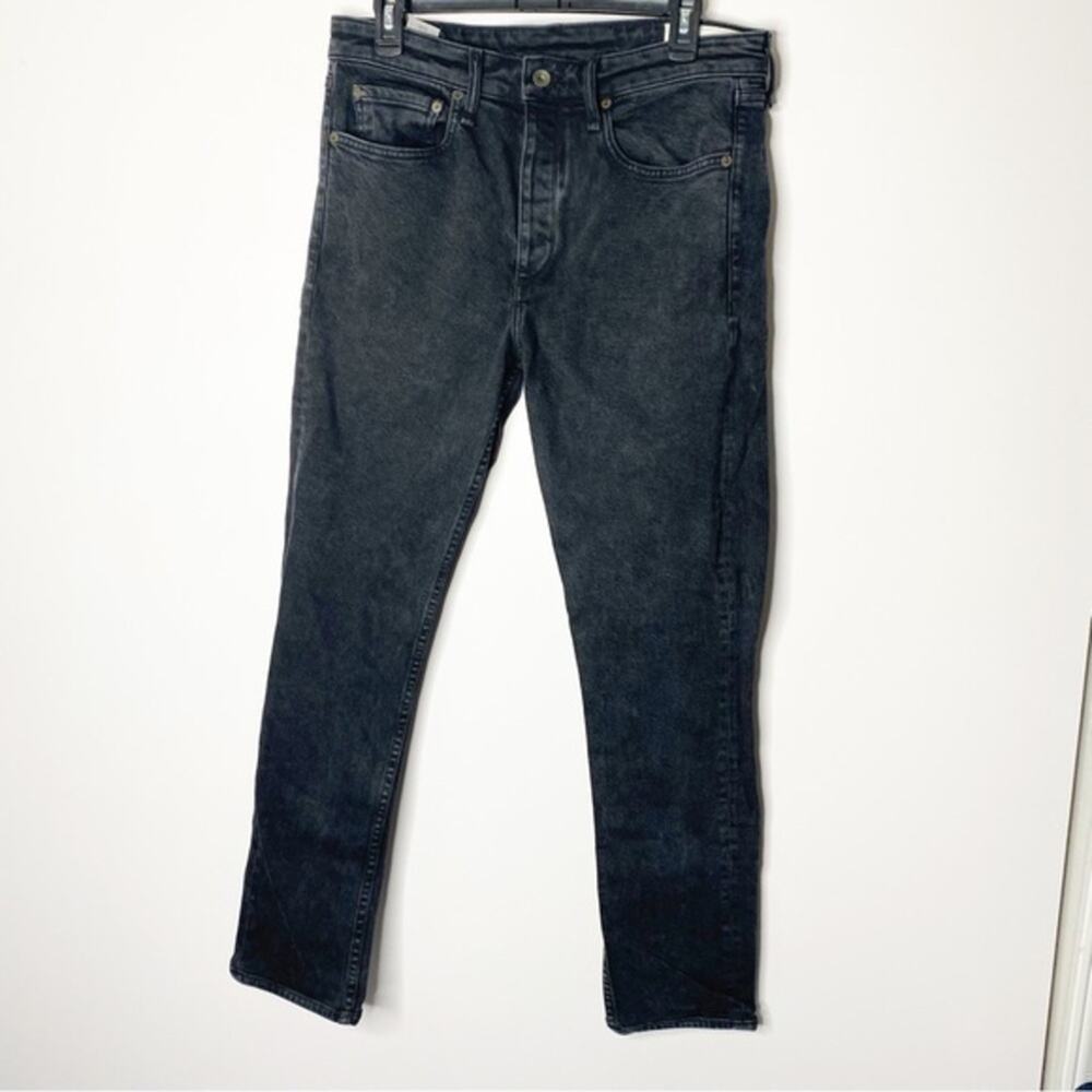 rag & bone Washed Out Black High Rise Skinny Jeans Fit 1 Extra Slim Size 31/12‎